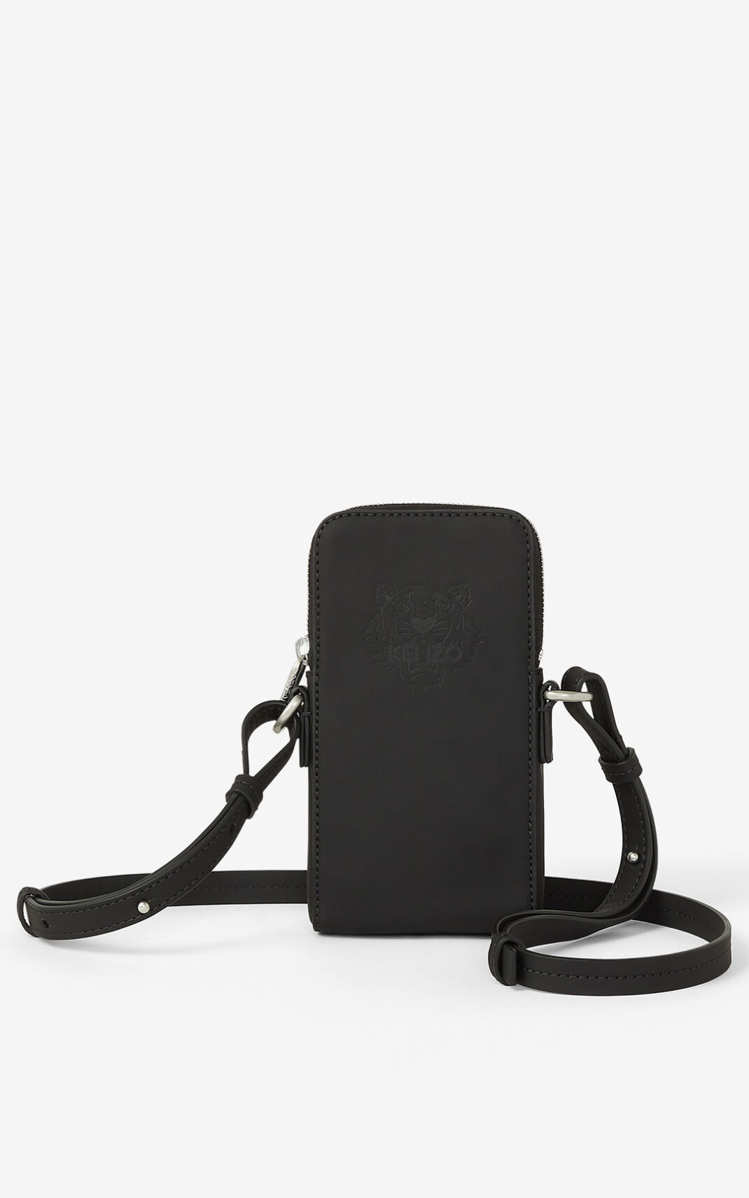 Kenzo Preppy Tiger crossbody phone case τσάντα ώμου γυναικεια μαυρα | GR369192